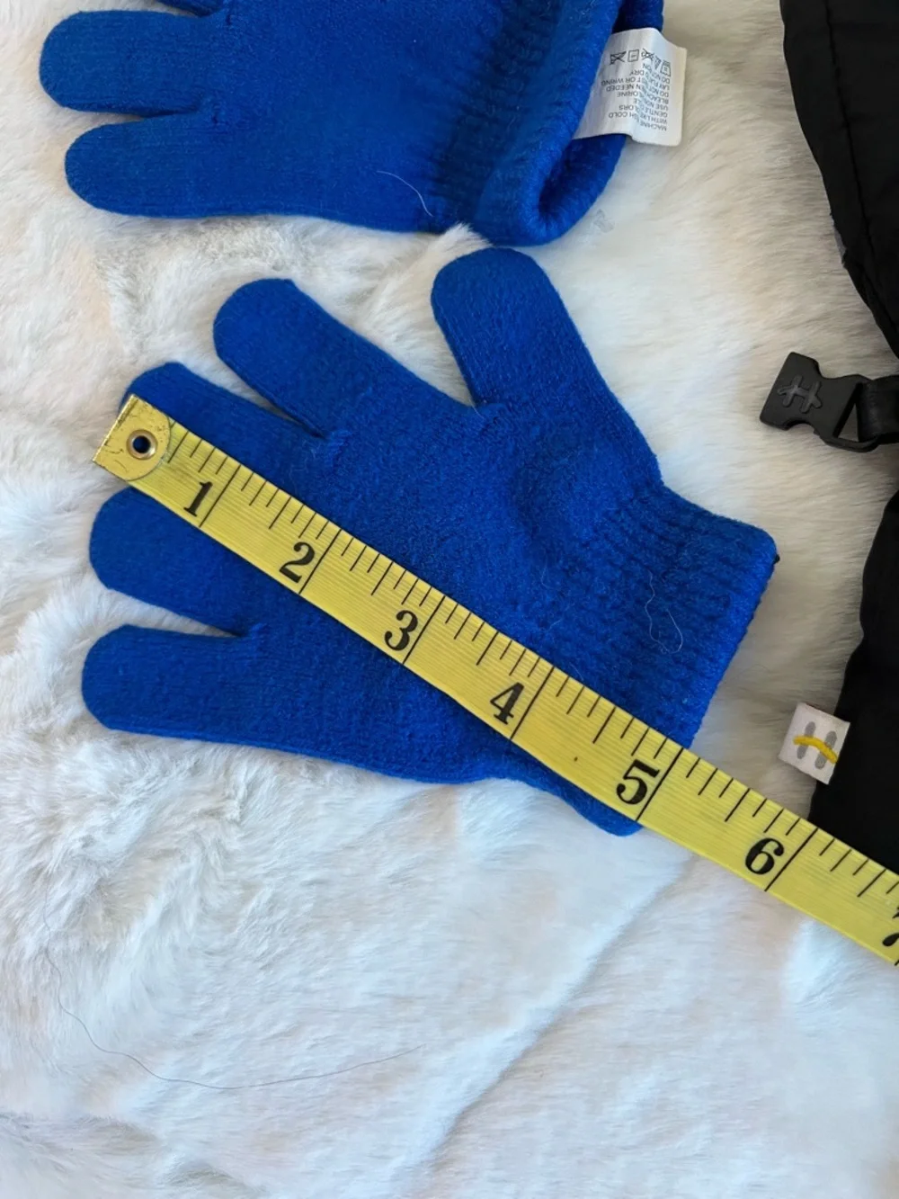 Kids Winter Gloves & Mittens Bundle Size 4-6 Black Blue 2 Pairs